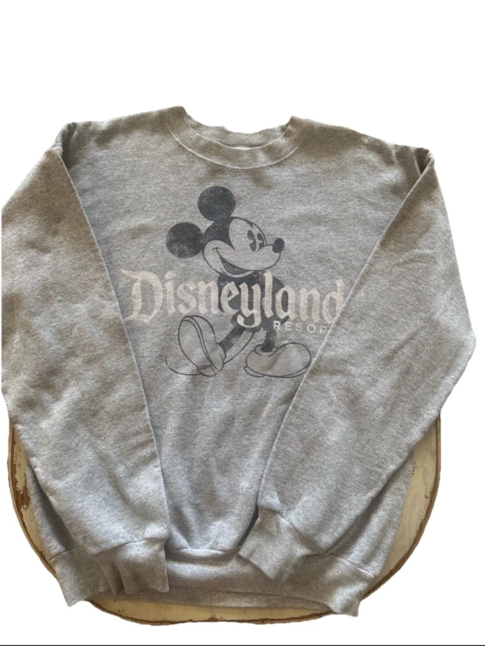 Hanes Cream Disneyland/Walt Disney World Logo Fleece Sweatshirt